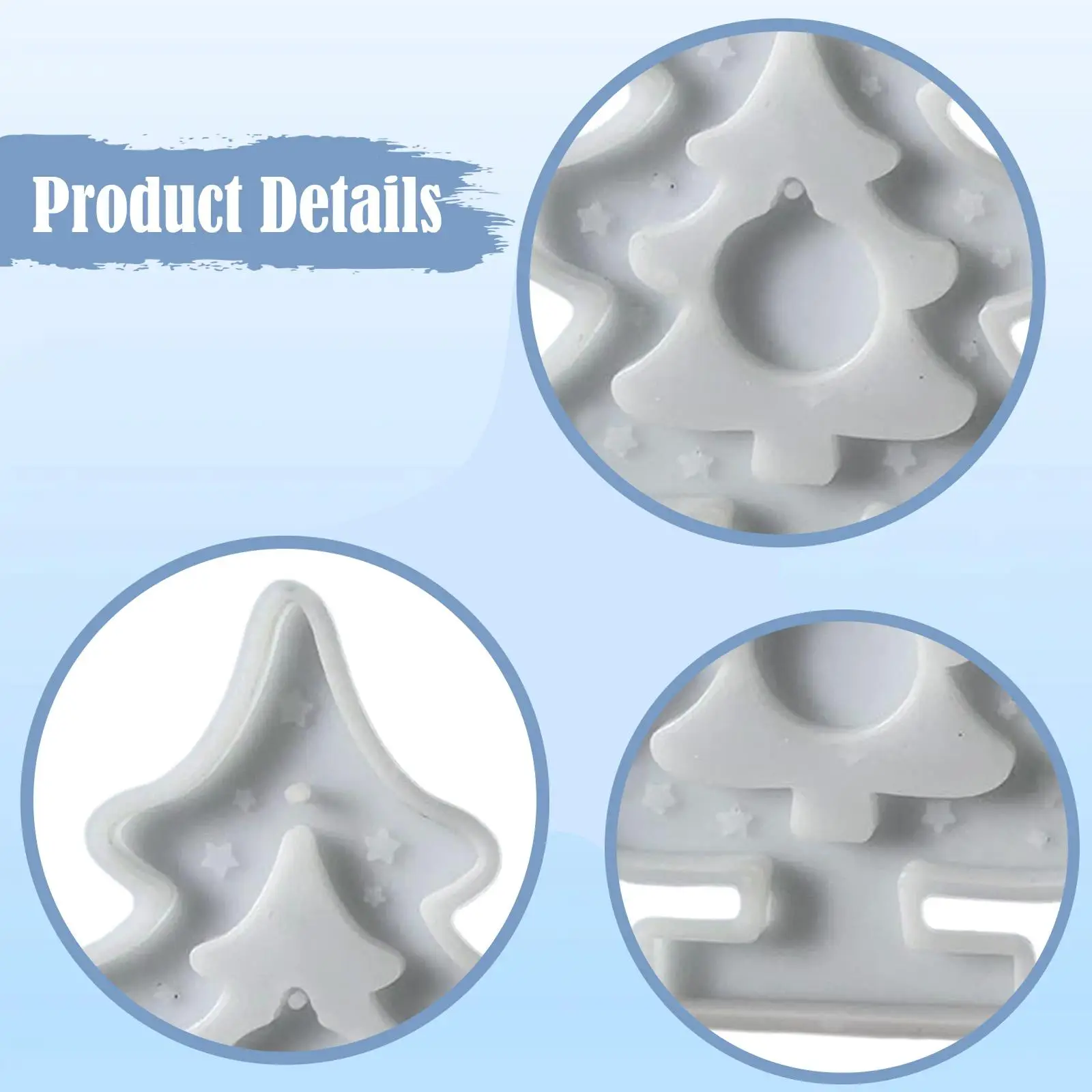 شجرة عيد الميلاد المكونات في زخرفة قالب من السيليكون عيد الميلاد الديكور الجص صياغة الراتنج الصب لقضاء عطلة الحرفية DIY ديكور المنزل