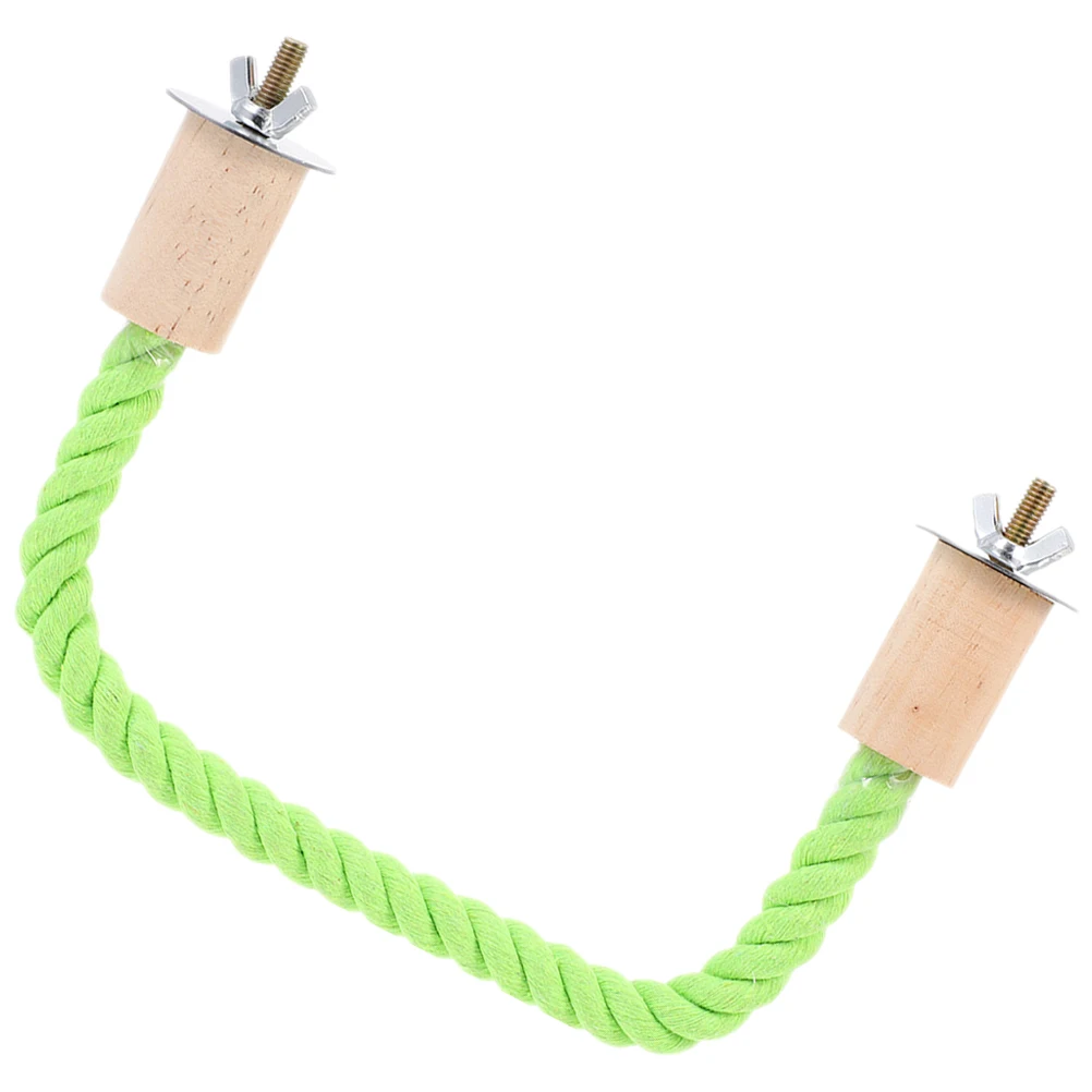

Cotton Rope Parrot Perch Bird Cage Stand Rod Pet Bird Rest Exercise Play Accessory Bite-Resistant Claw Grinding