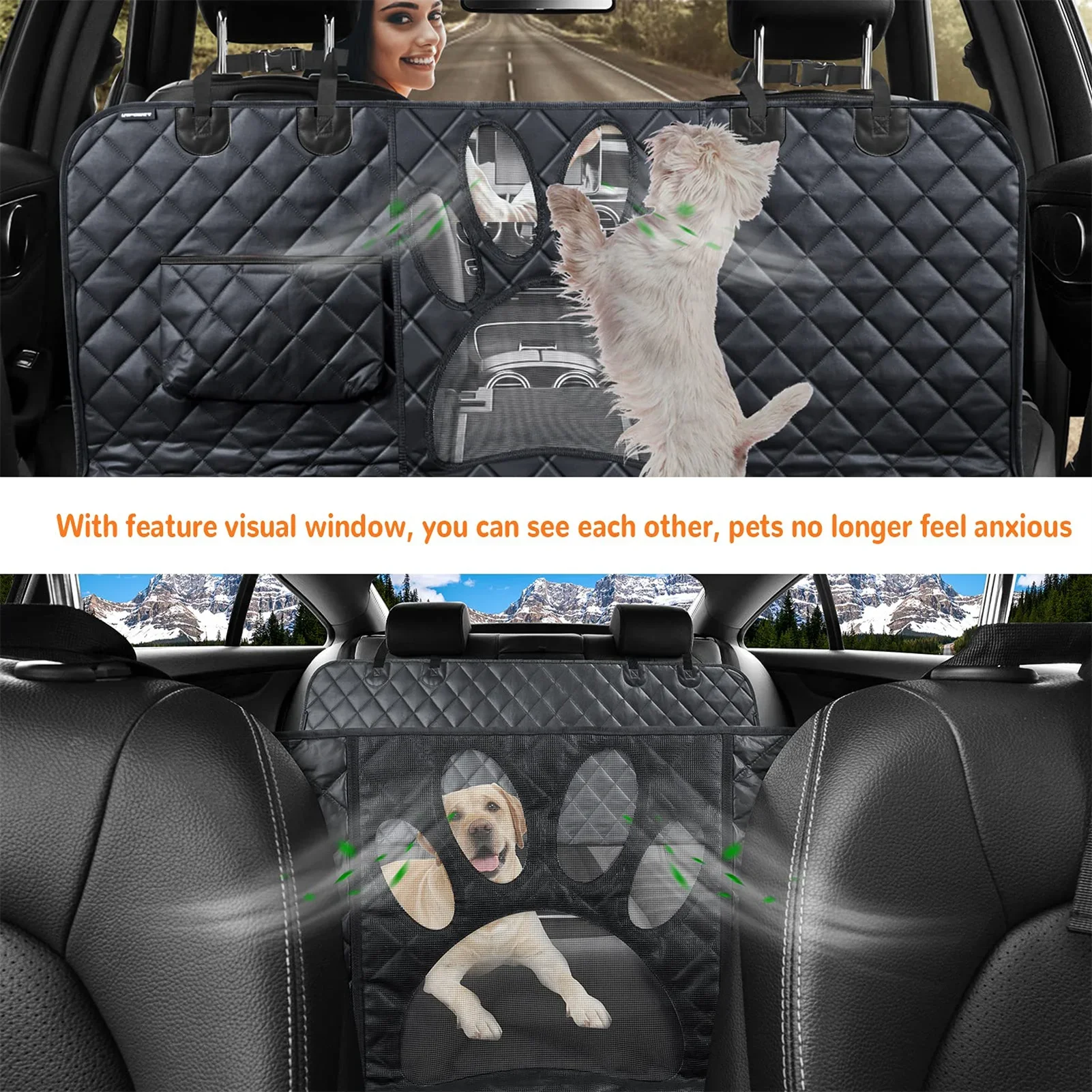 vendita calda personalizzata comoda durevole 100% impermeabile gatto viaggio sicurezza veicolo amaca pet dog tappetino sedile posteriore per auto