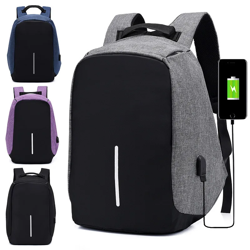 

Europe and the United States new luminous anti-theft computer bag simple leisure multifunctional backpack commuter business bag