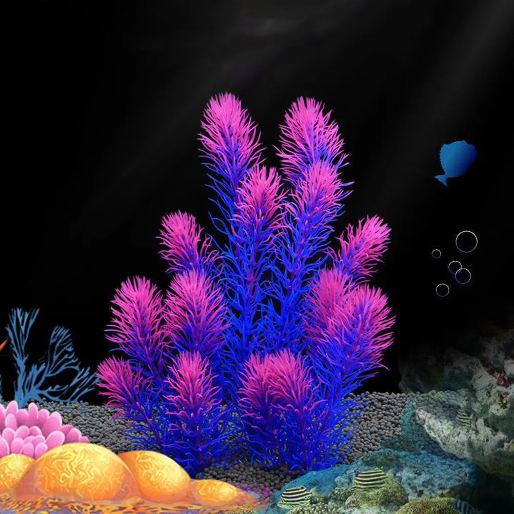 

7pcs Artificial Water Aquarium Decorations Simulation Plants for Fish Tank Realistic Water Grass Freshwater Saltwater Safe