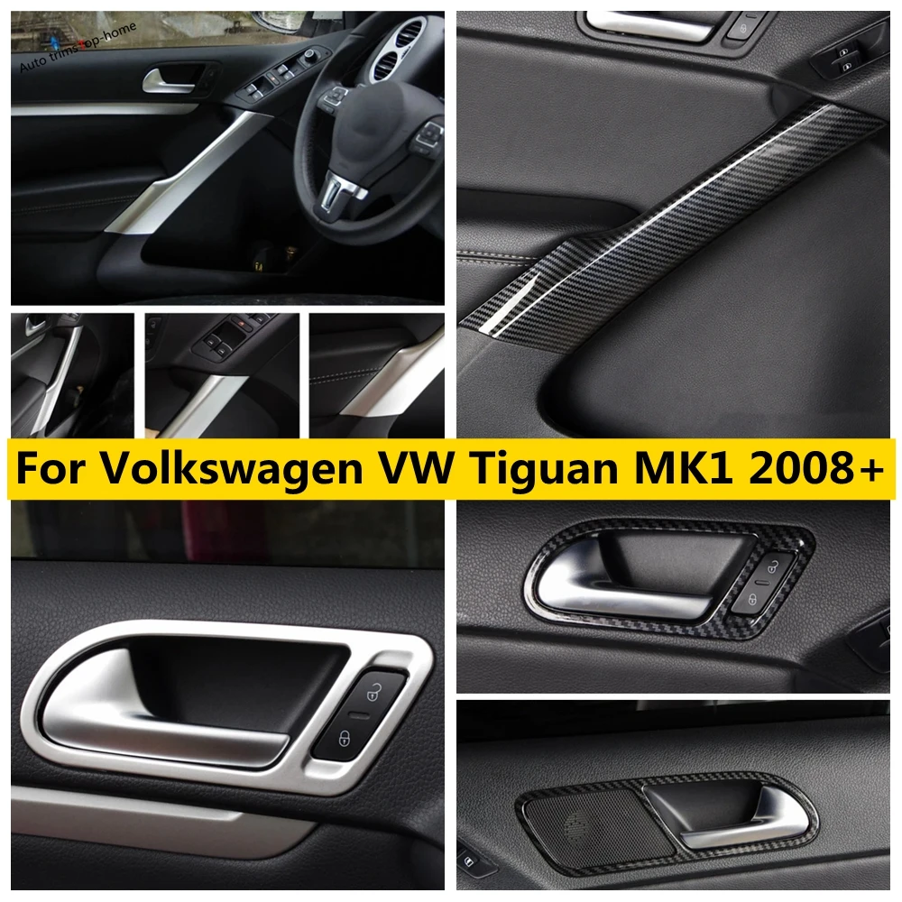 

Inner Door Handle Bowl / Inside Door Protector Sills Cover Trim Fit For Volkswagen VW Tiguan MK1 2008 - 2015 Car Accessories