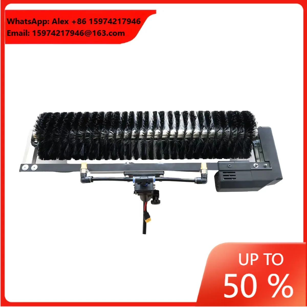 Roller Solar Brush Manual Telescopic Rod Brushless Motor Rotary Cleaning Brush For Solar Panels Outdoor Use 3.5m-7.5m