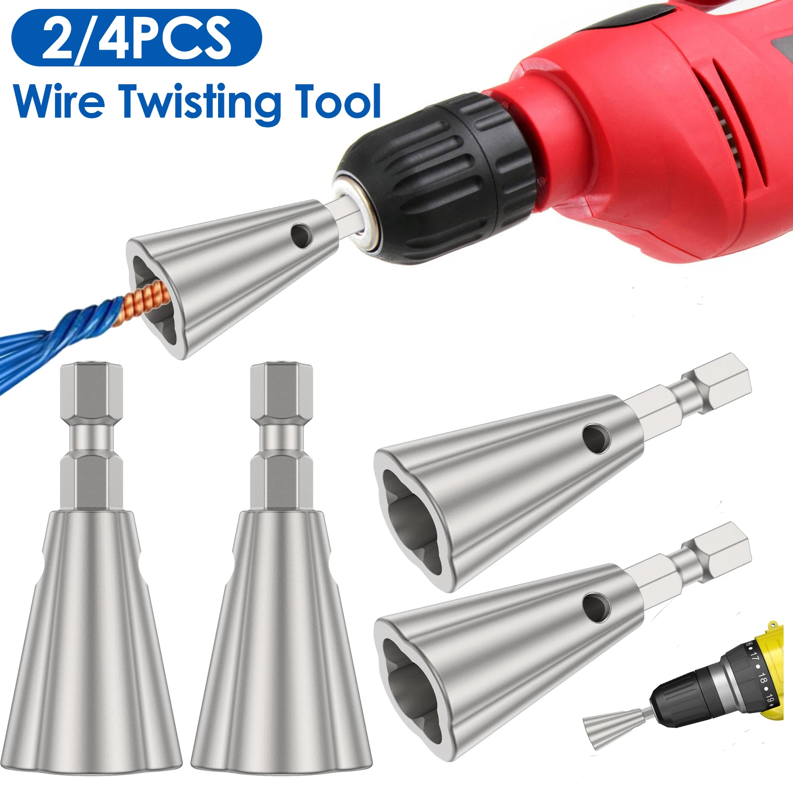 Ferramenta de Descascamento de Fio Cabo Descascador Máquina Broca Elétrica Driver Cabo Torção Ferramenta mm Hex Haste Cabo Peeling Twister Peças