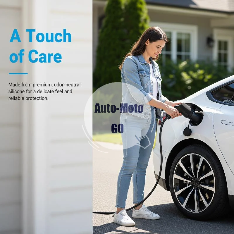 Type 2 EV Charger Plug Port Cover Perfect Fit PVC Protector Waterproof Dustproof for Electric Vehicle Charging Port Guard Use