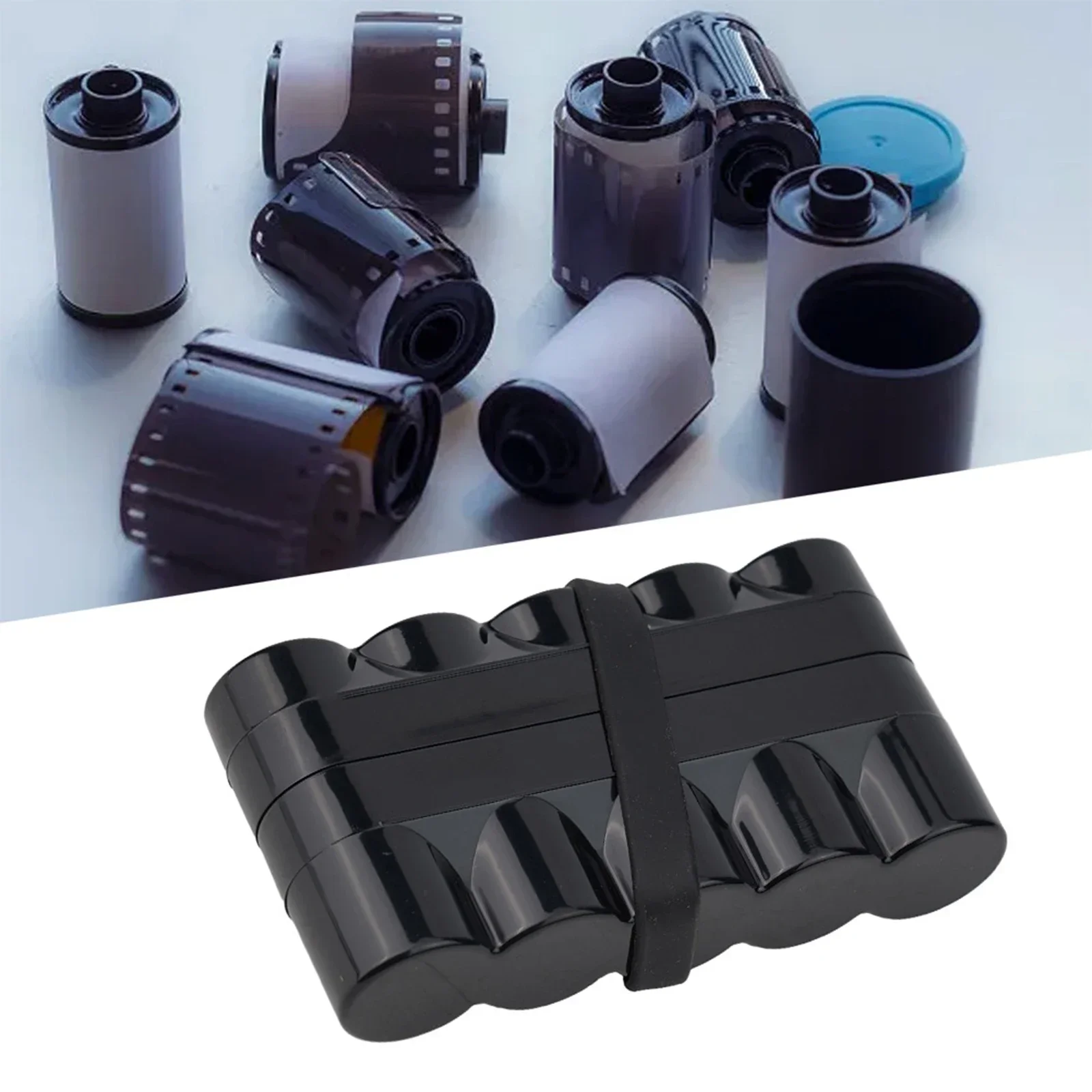 Rolls Film Case Film Storage Box With Retainer Holder And Desktop Stand For 120mm Films Protector Container Photo Studio Kits