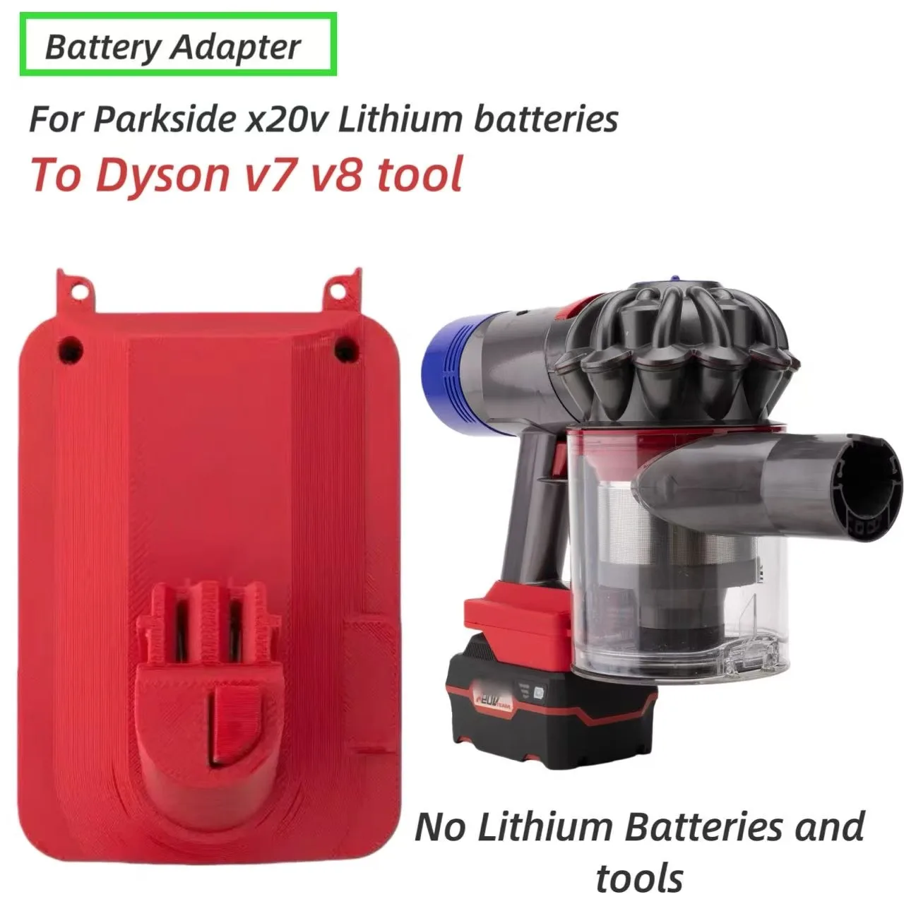 Battery Adapter for Parkside Battery Convert to for Dyson v7 v8