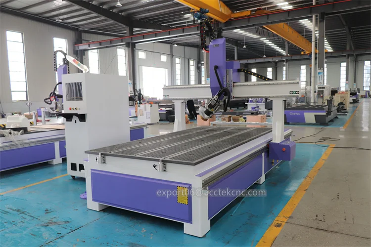 CNC Router Gravura Máquina de Corte, 1325, 180 Graus Swing Cabeça, 4 Eixos, 3D EPS Espuma Gesso, KT Madeira Placa