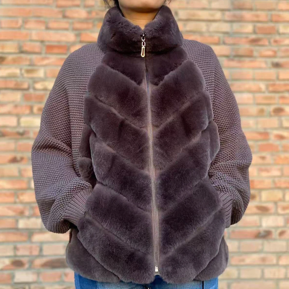 Black Friday Bestseller | Winter Rex Rabbit Fur Sweater Jacket | LAST STOCK • Lock Price | In Stock Select Sizes Only 250811