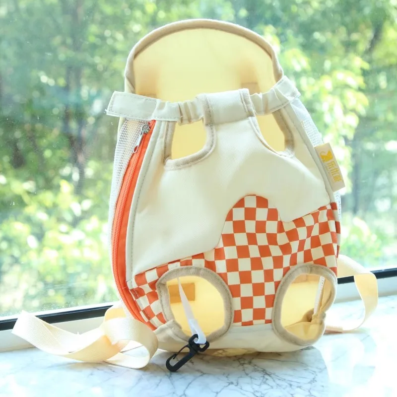 Plaid Cat Carrier for Puppy Breathable Pet Backpacks Kitten Garfield Carrying Bags Litte Small Anmial Pet Pomeranian Sling Goods