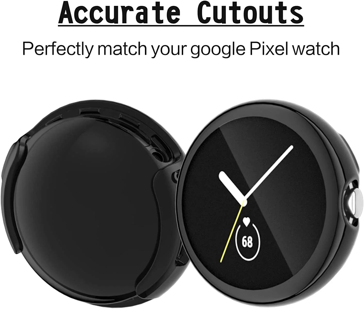 TPU Cover For Google Pixel Watch Band Protective Case Full Soft Protector Clear TPU Screen For Pixel Watch 2022 Accessories
