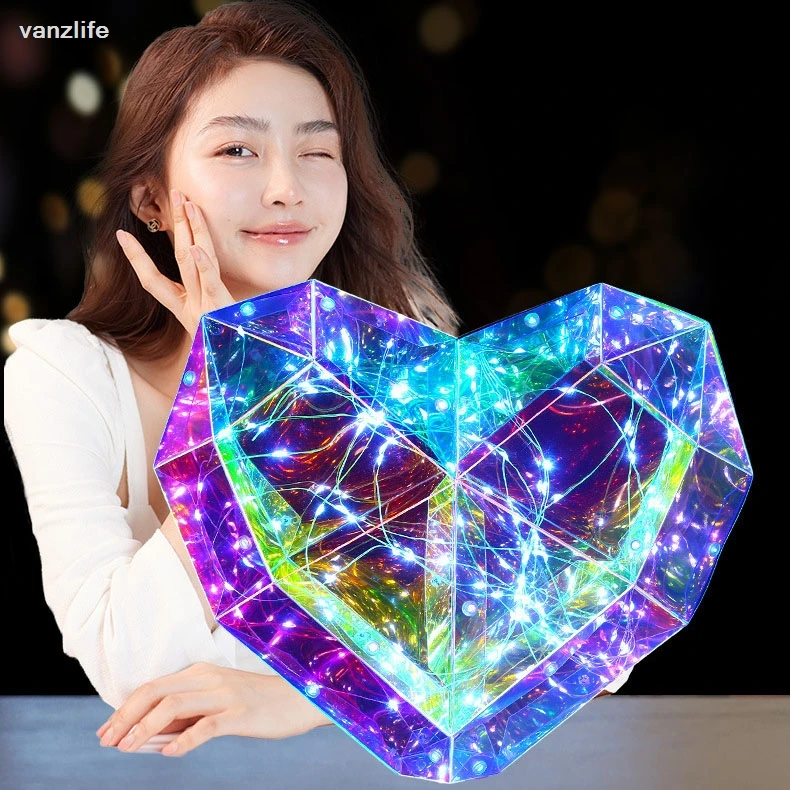 Colorful Luminous Love Ornaments Valentine's Day Gift Confession Decoration Bedroom Small Night Lamp Decoration