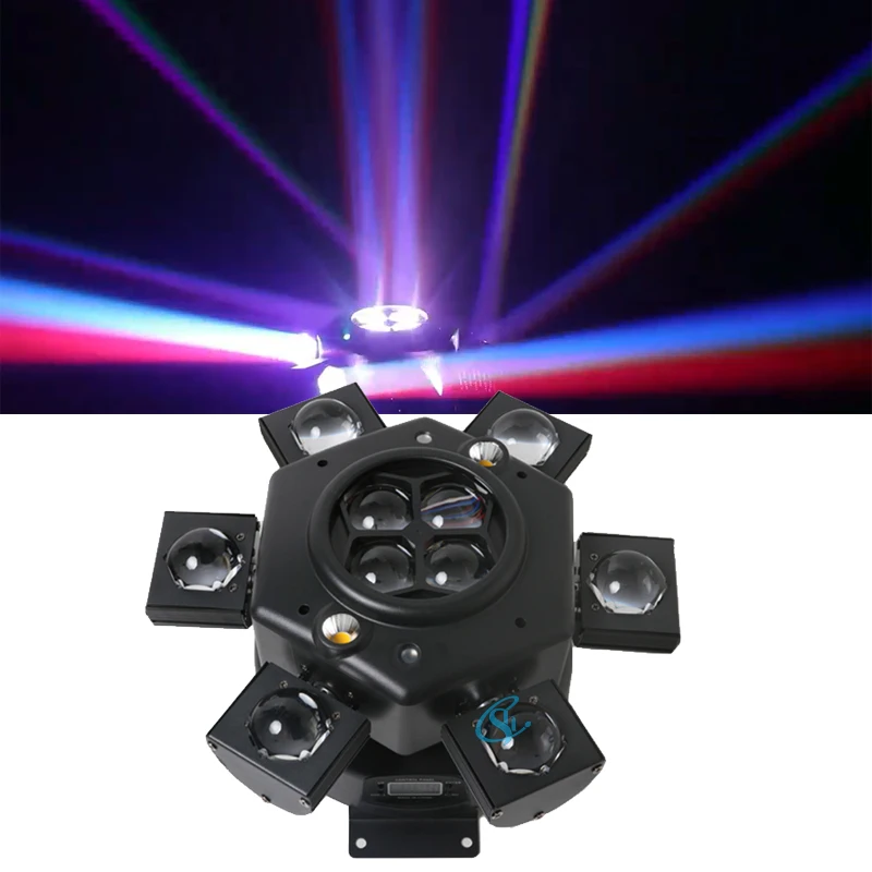 6 Arms Colorful LED 150W Stage Laser Effect Light DJ Disco Beam Moving Head Light DMX For Party Nightclu Event