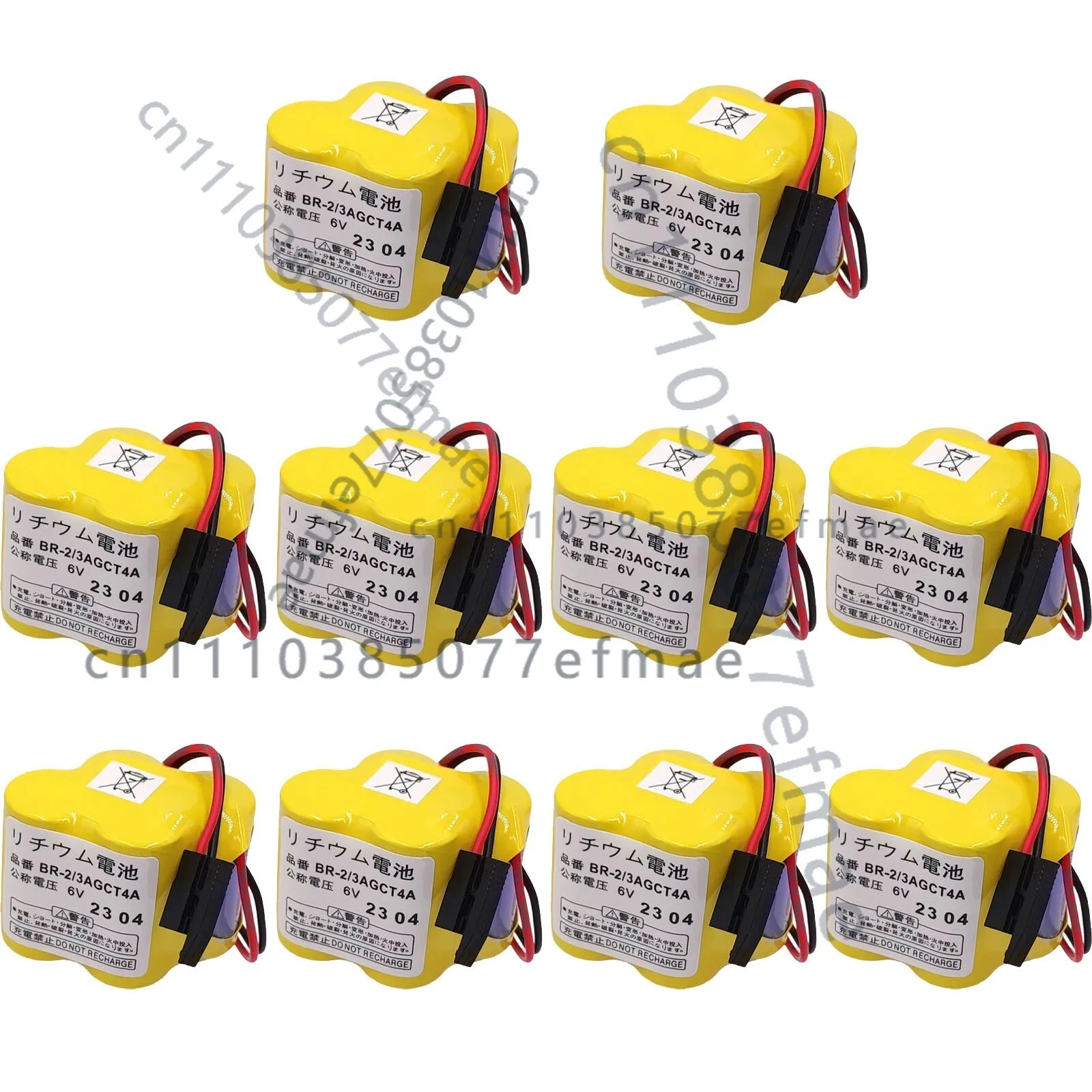 

Аккумулятор 10 BR-2/3AGCT4A BR2/3AG BR2/3AGCT4A для FANUC A98L-0031-0025 с черным разъемом