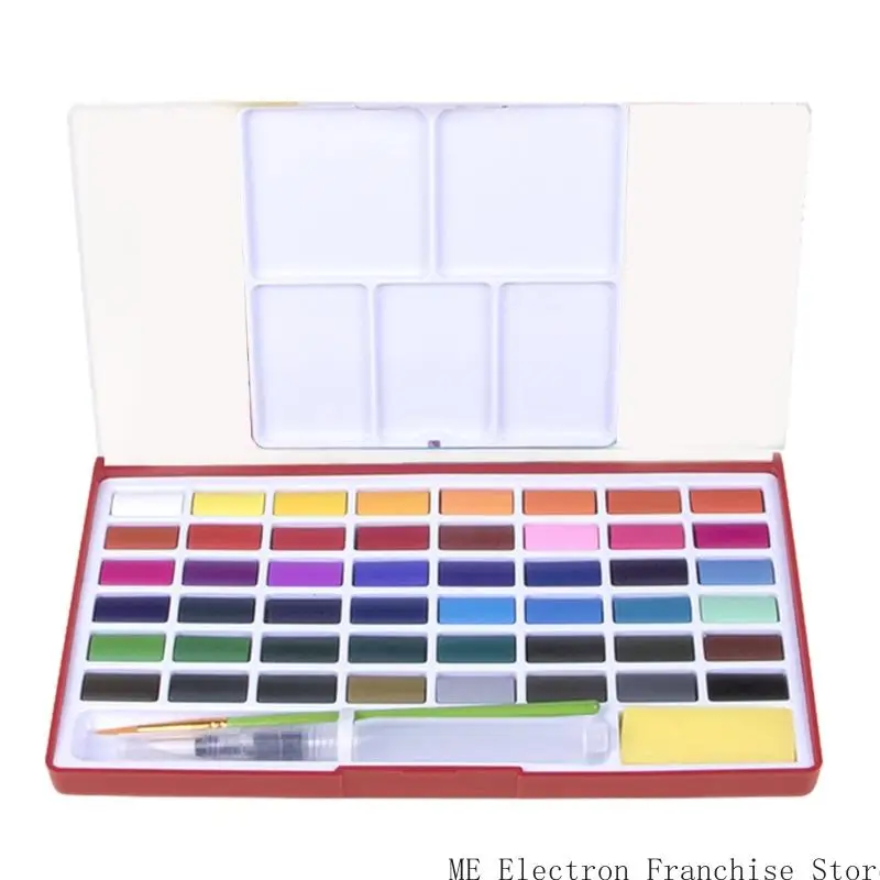 T5EA 18/12/24/36/48 Colorido Conjunto aquarela fácil usar kits cor água viagem