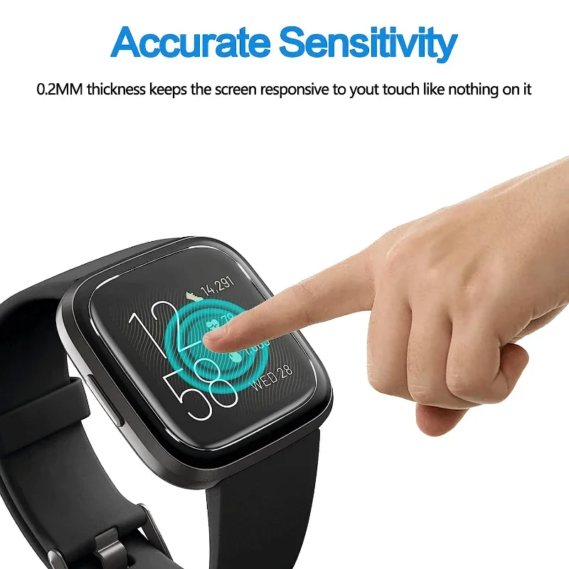 Screen Protector for Fitbit Versa 2/Versa Lite Tempered Glass Anti-scratch Film for Fitbit Versa 2 Smartwatch Accessories