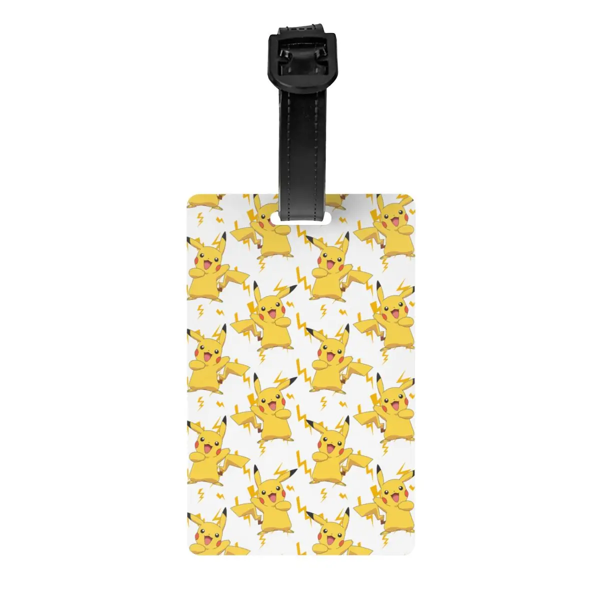 Custom Pokemon Pikachu Luggage Tag With Name Card Privacy Cover ID Label for Travel Bag Suitcase