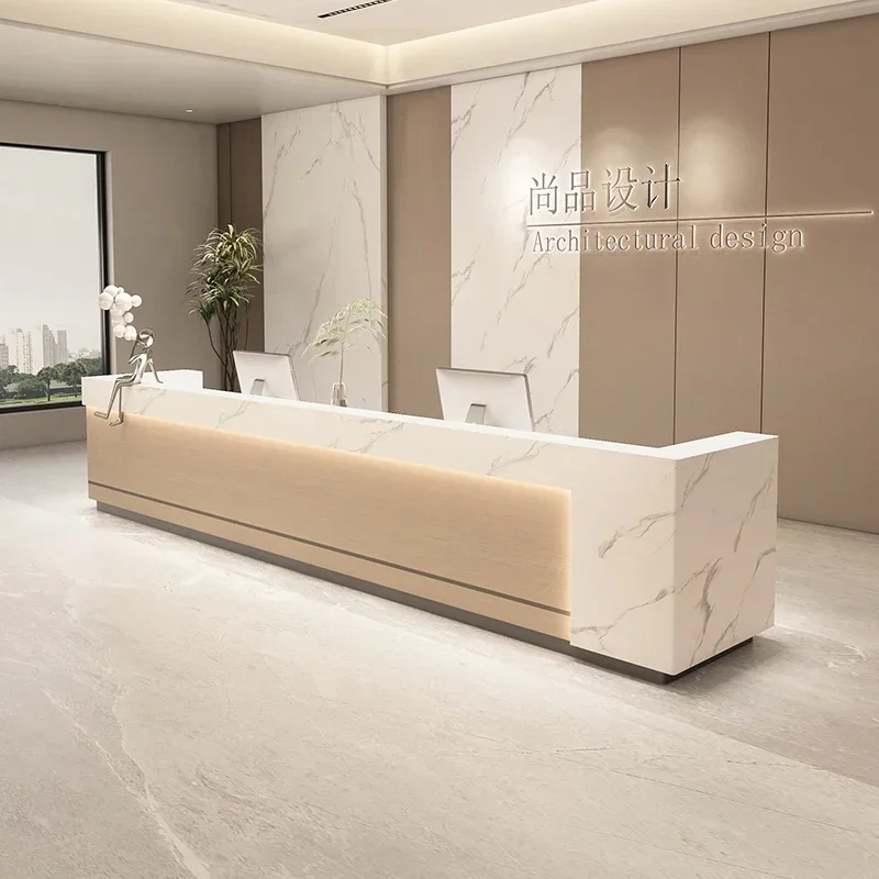 Barber Shop Salon Counter Reception Table Aesthetic Receptionist Front Desk Administrator Stand Bakery Lectern Simple Restaurant