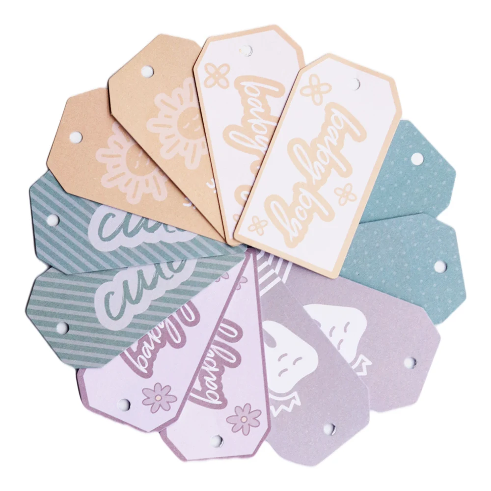 

Creative Path Cute Words Scrapbooking Tags Small Cardboard Paper Gift Tags Vintage Decorative Junk Journal Tags For DIY Crafting