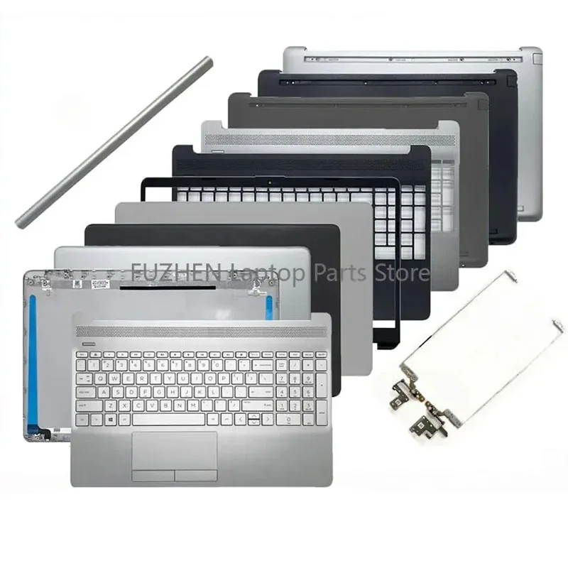 

For 15-DW 15S-DU 15S-DY 15S-DR TPN-C139 Laptop LCD Back Cover Front Bezel Upper Palmrest Bottom Base Case Keyboard Hinges