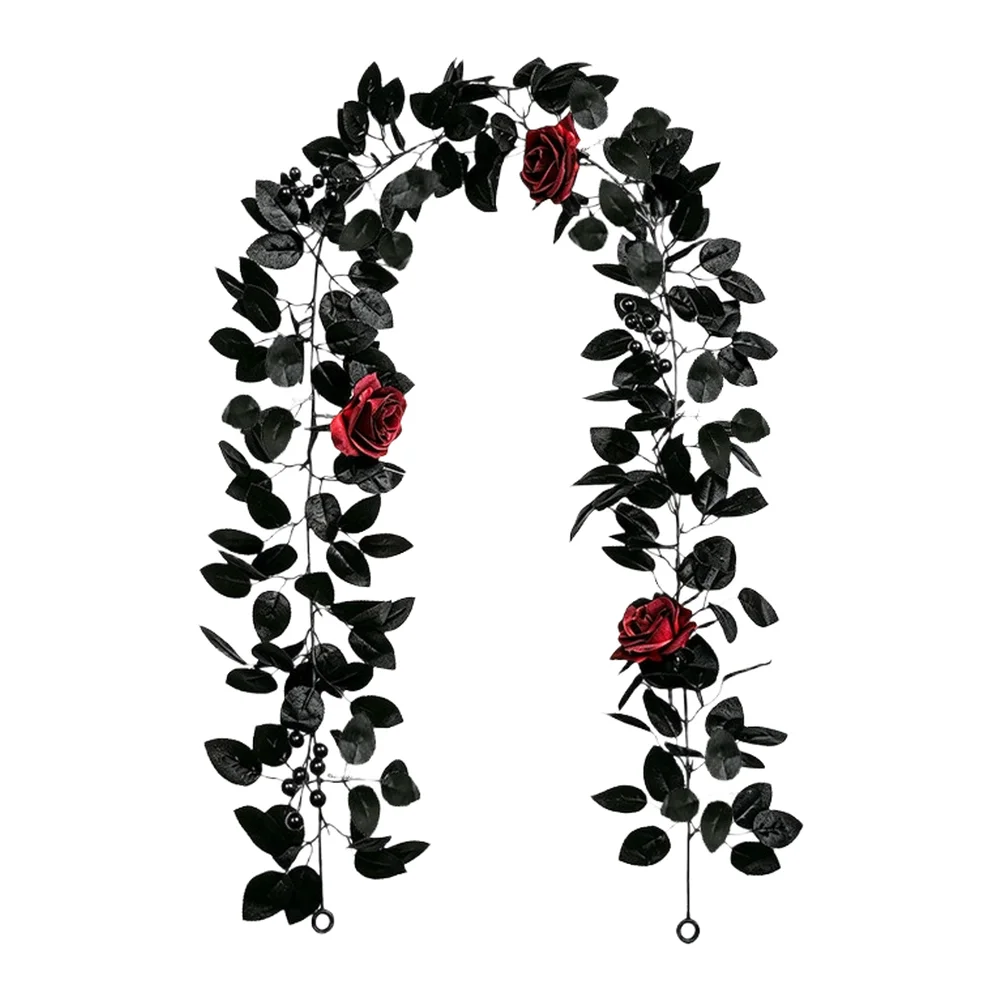5.74Ft Artificial Garland for Halloween Events Featuring Detailed Craftsmanship and Flexible Arrangement Options
