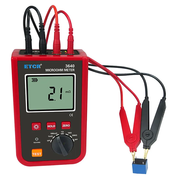 ETCR3640 High  Accurate Portable Transformer Dc Low Value Resistance Tester