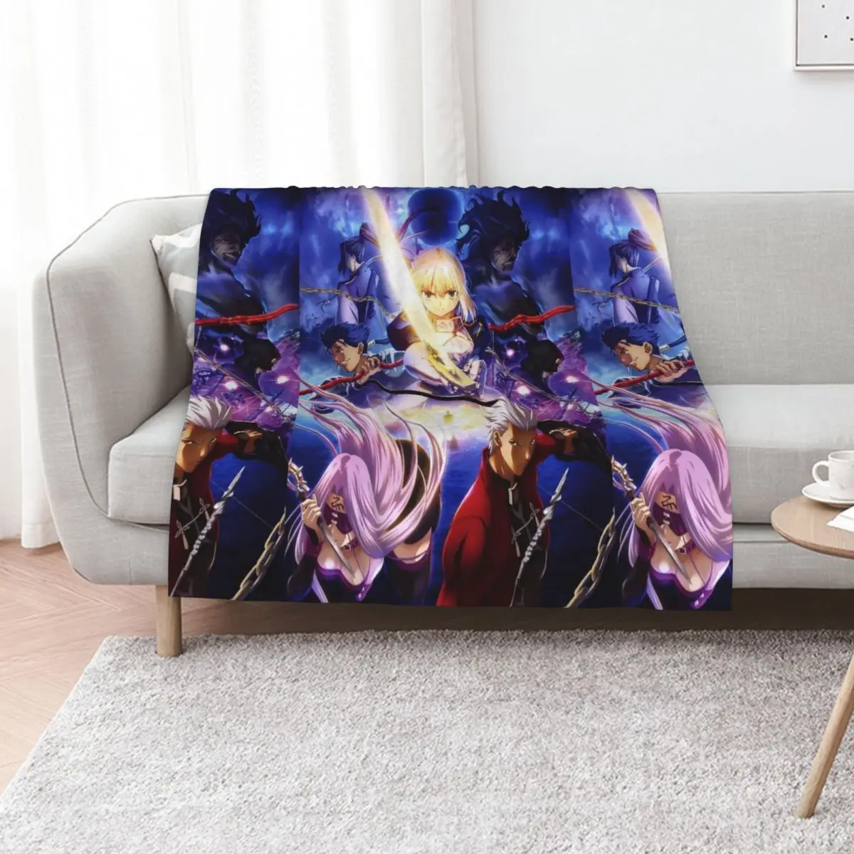 

Fate Stay Night Servants Throw Blanket Luxury Designer For Baby Comforter Flannel Blankets