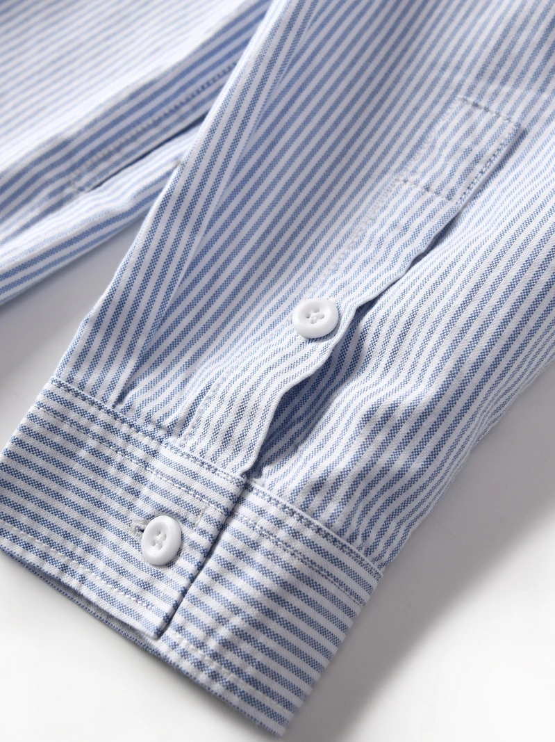 

Ins Trendy Brand Japanese Sle Loose oulder Long Sve Ox Cloth Embroidered Cotton Casual irt Men's Autumn Jaet