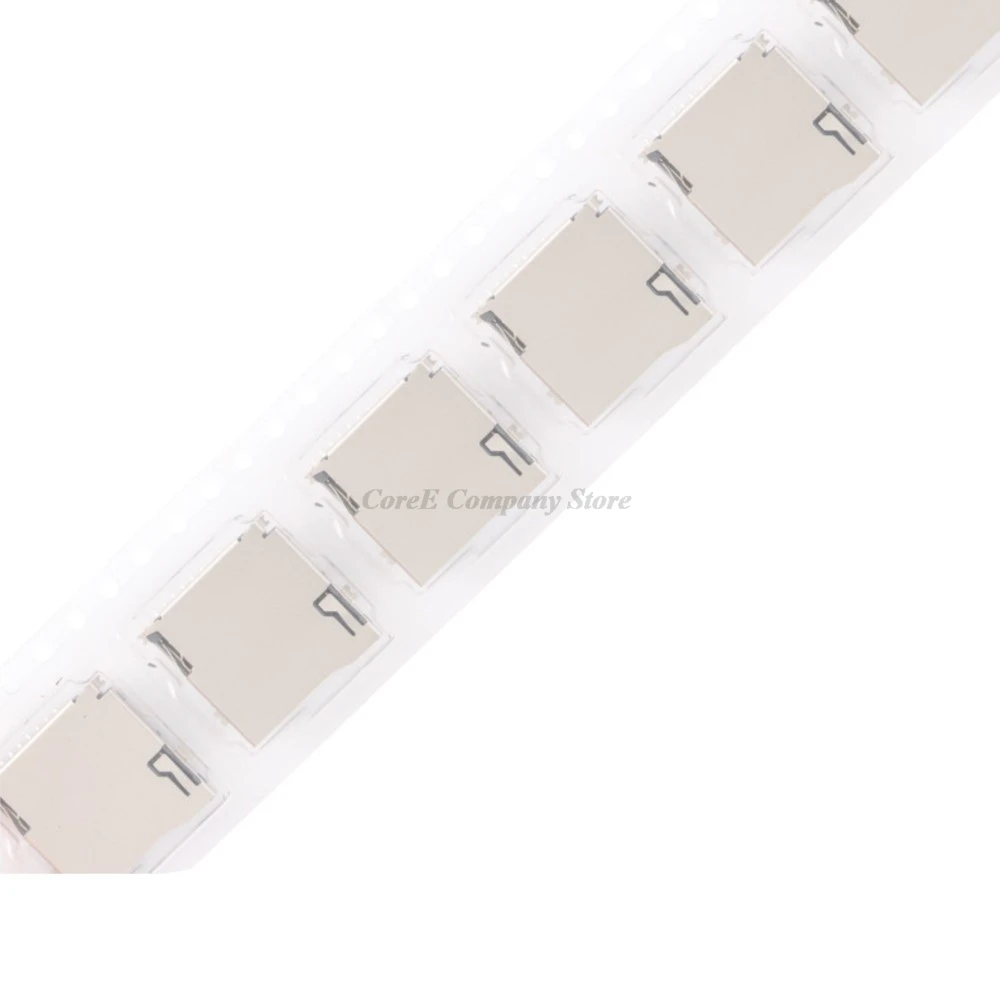 9Pin Micro SD Card Slot Connector TF Self-elastic MicroSD Card Holder Deck For Phone Tablet Vehicle Navigation pop-up coree