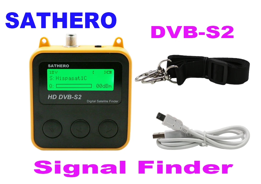 SATHERO SH-120HD DVB-S DVB-S2 CBS MPEG-4 и ABS- Цифровой измеритель-приемник спутникового сигнала для цифрового спутникового телевидения
