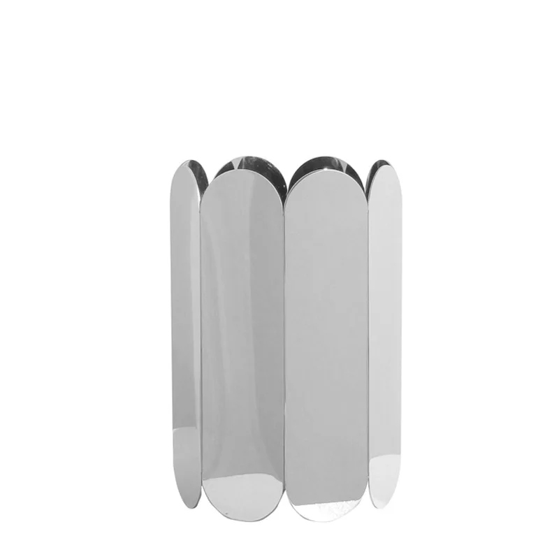 Modern simple Nordic metal stainless steel mirror flower ware, desktop flower arrangement vase decoration