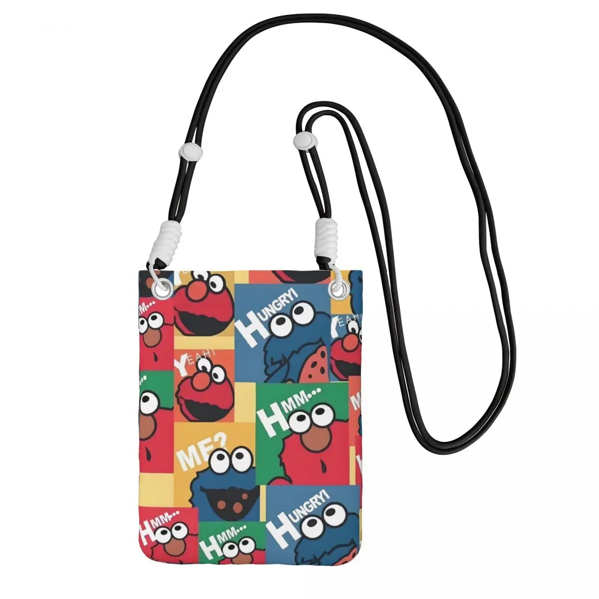 

Custom Cookie Monster Mobile Phone Bag Cycling Camping Men WomenTelevision Small Crossbody Purse Smart Phone Wallet With Strap