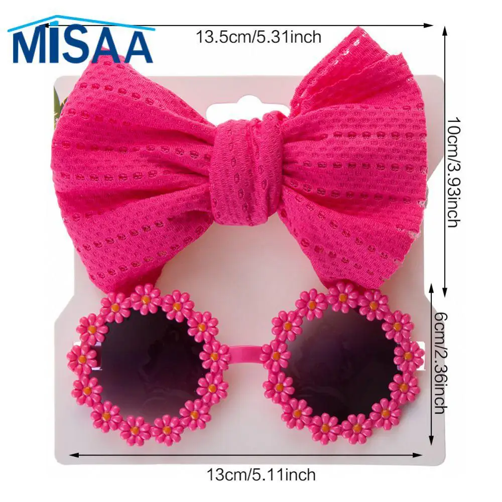 Childrens Sunglasses Hairband Set Comfortable And Wear-resistant Trendy And Stylish Personality Baby Girl Hair Accessories