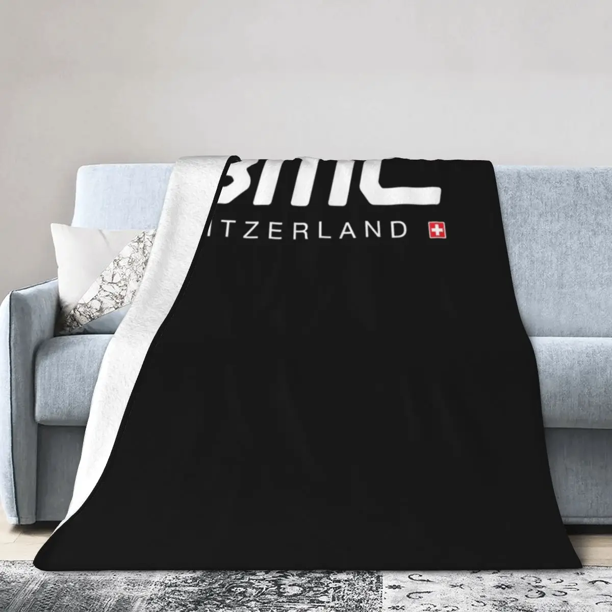 BMC Switzerland Bikes Blankets Soft Warm Flannel Throw Blanket Bedspread for Bed Living room Picnic Travel Home Couch