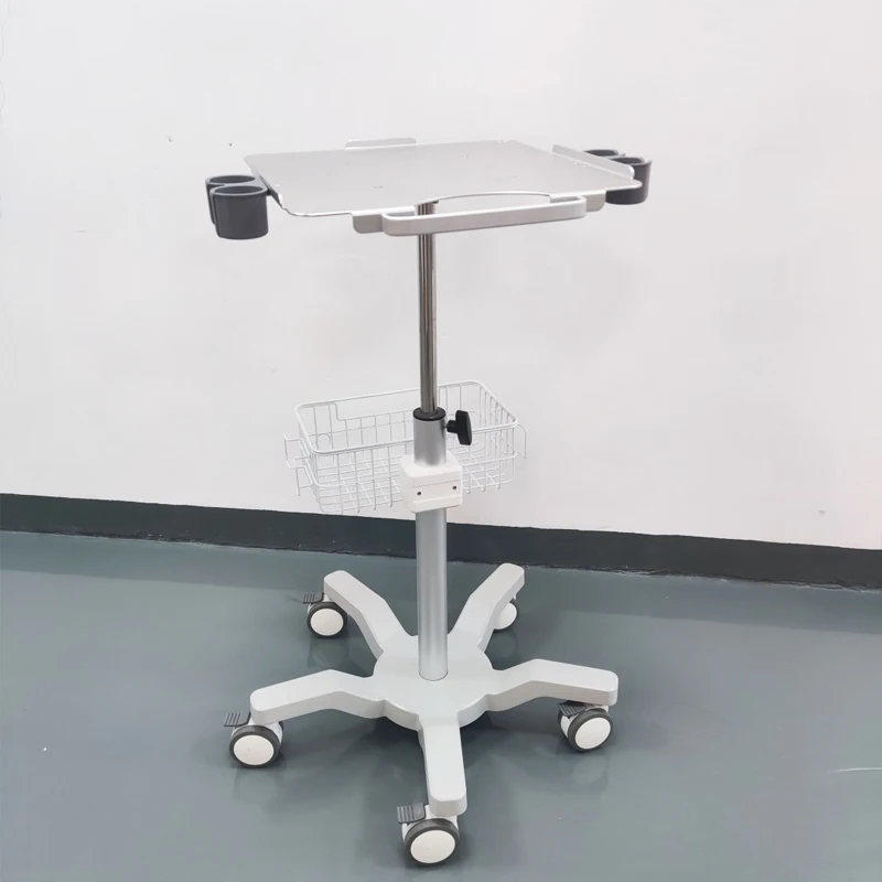 scanner instruments trolly cart mobile cart with table top for ultrasound machine hospital medical