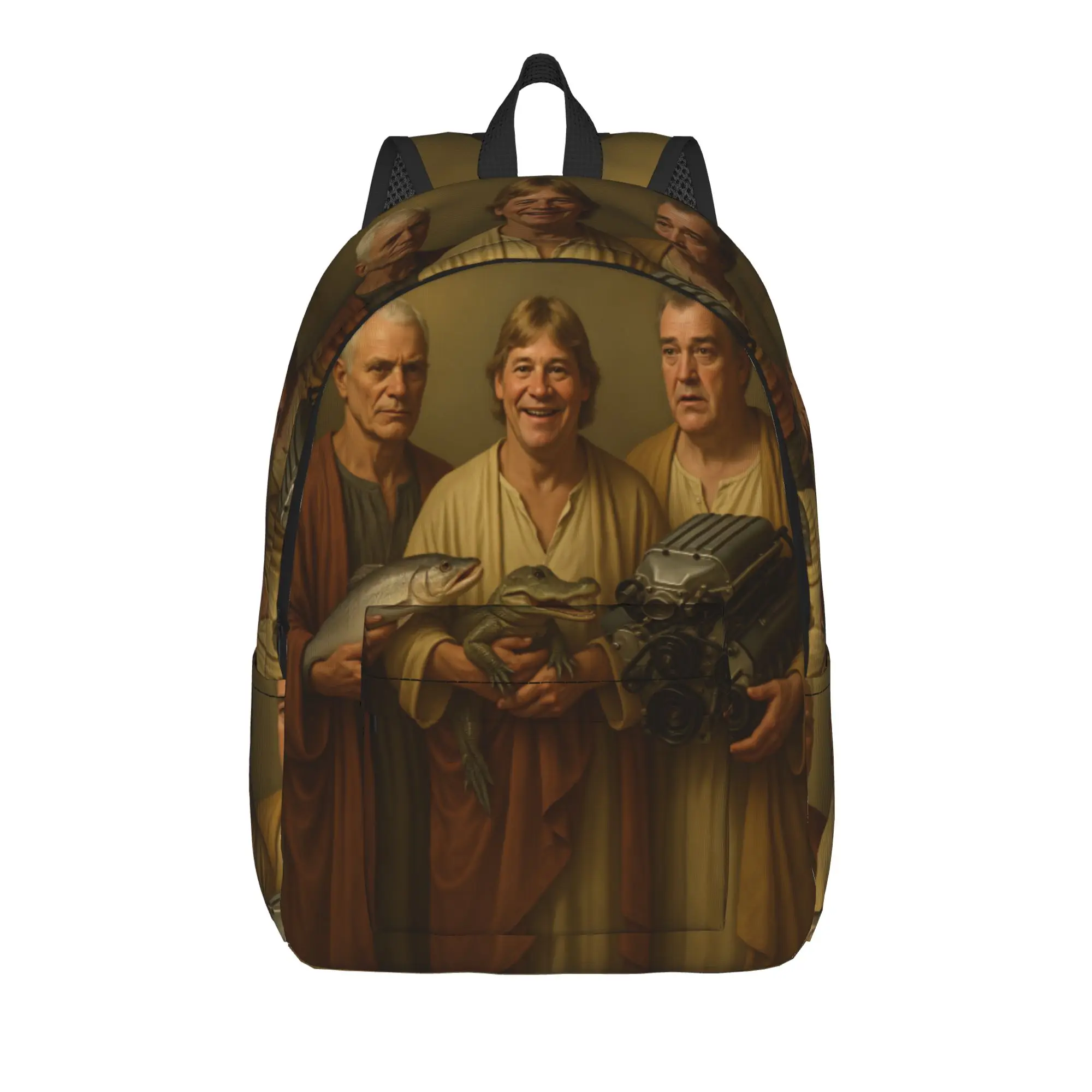 Jeremy Clarkson as god holing Backpack  Women Polyester Daily Backpacks Print Fashion School Bags Rucksack