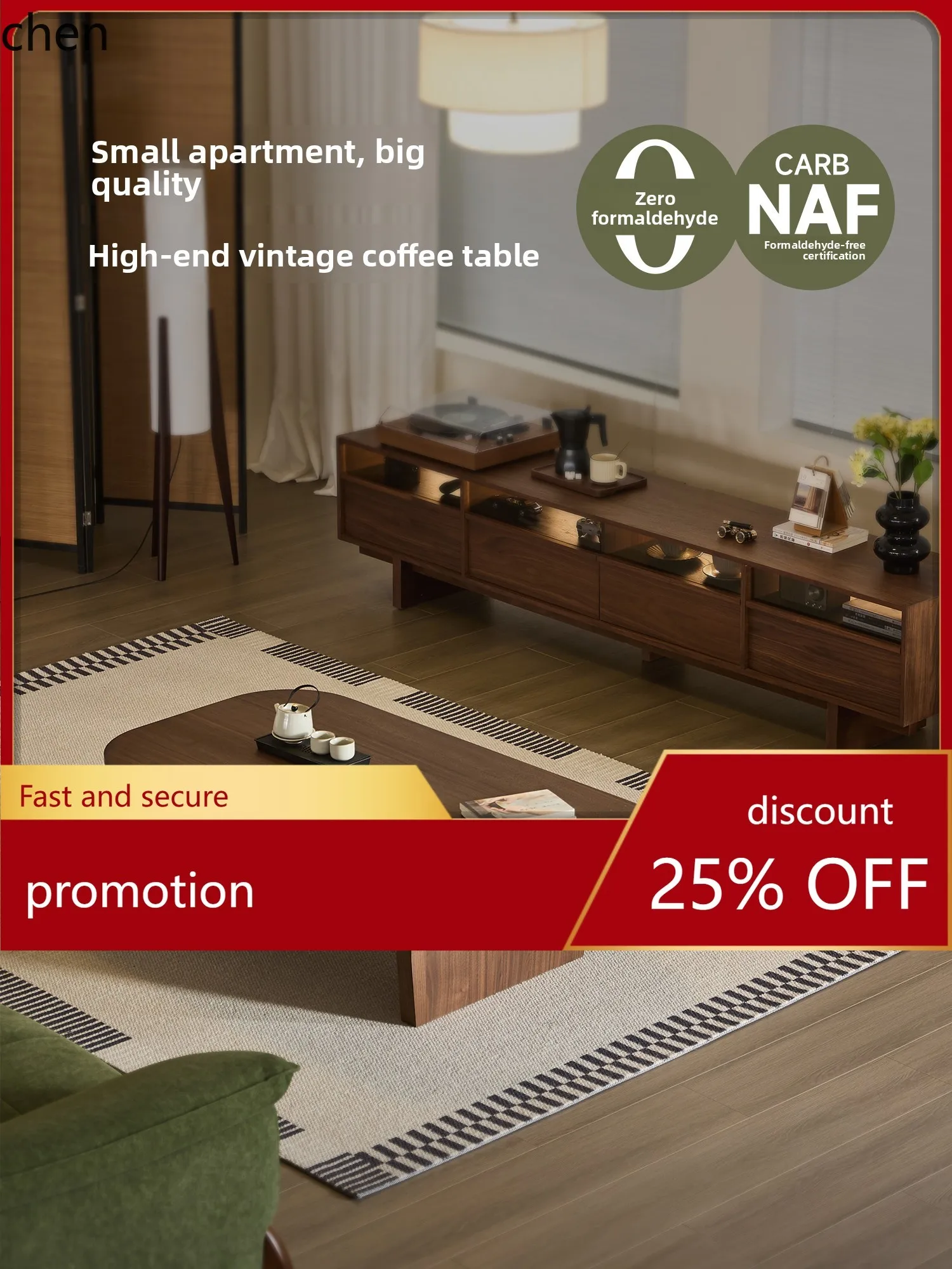 CZ Coffee Table Living Room Home Creative Vintage Small Side Table Simple Modern New High-End Feel