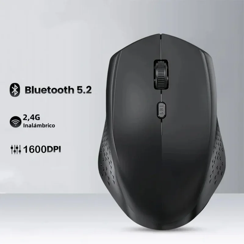 2.4g Wireless Mouse Bluetooth Mouse Dual Mode Mouse Rechargeable Mice Gaming Mouse 1600dpi For Pc Laptop Computer Accessories