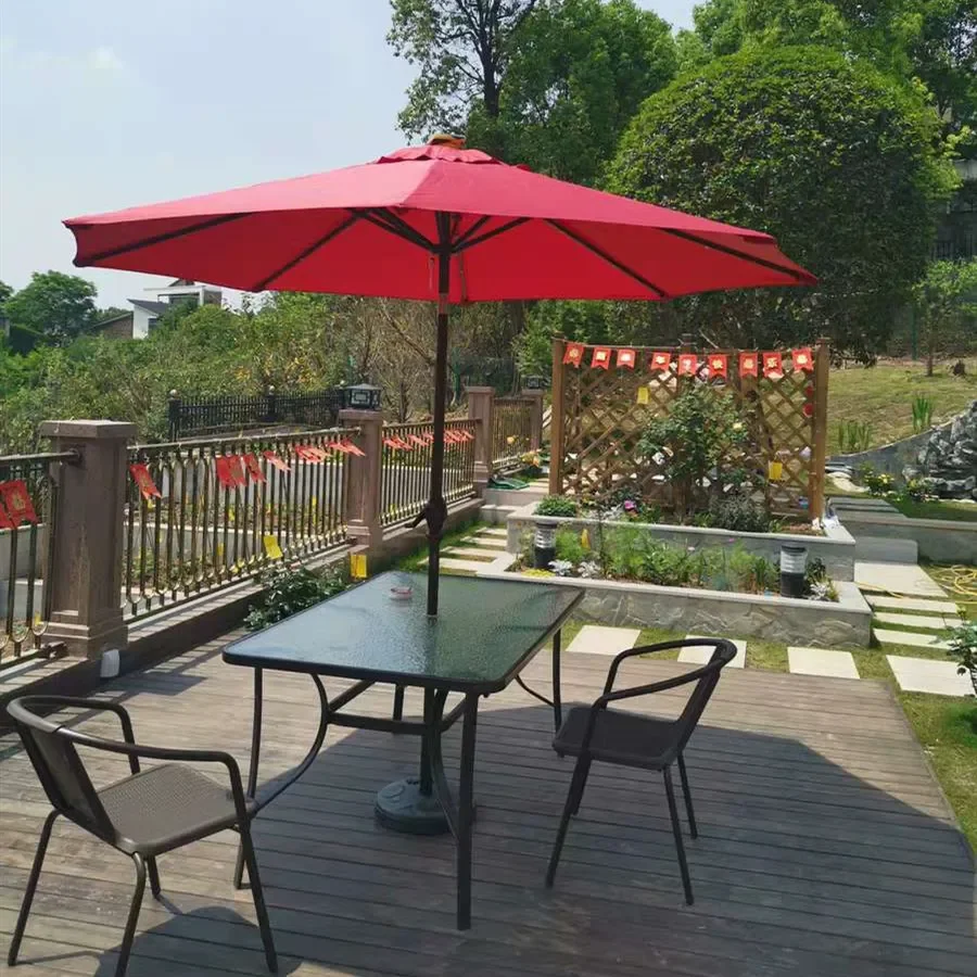 2026 2026 Fashion strong luxury sun waterproof fabric patio garden beach outdoor umbrella for sale