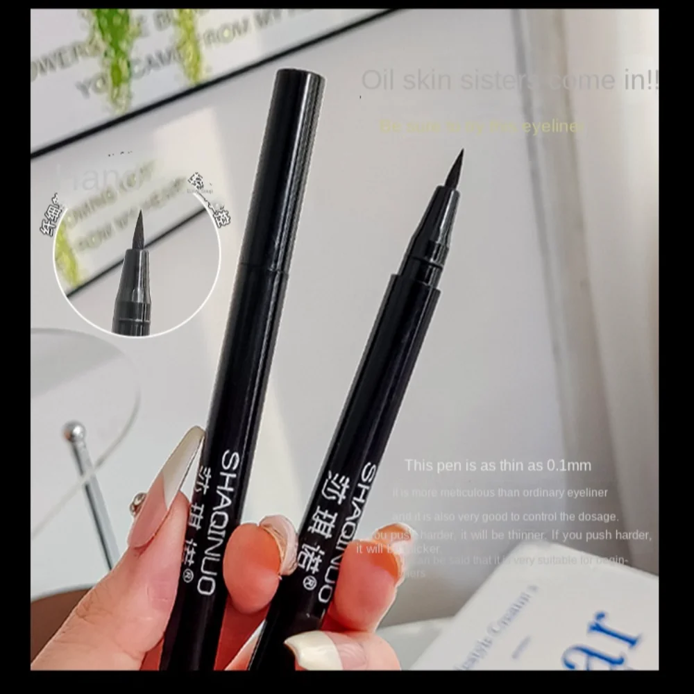 Schwarzes flüssiges Eyeliner-Augen-Make-up-Tool schweiß festes ultra feines Eyeliner-Stift kosmetisches schnell trocknendes Eyeliner-Gel-Bleistift-Anfänger-Make-up