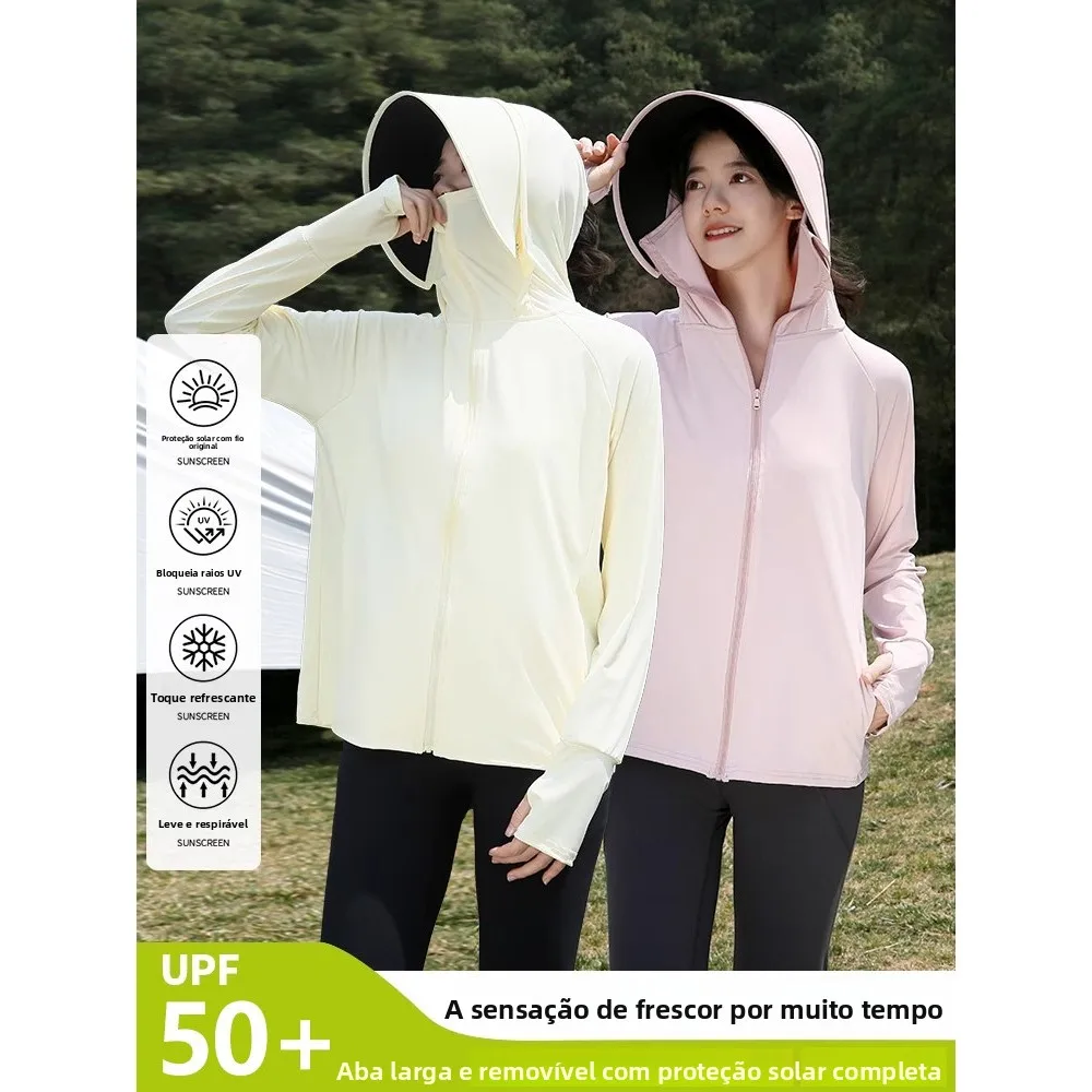 japanese-sle-upf50-sun-protection-clothing-women's-summer-thin-ice-silk-uv-protection-loose-fit-long-sve-casual-outdoor