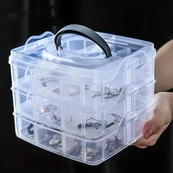 Portable Jewelry Storage Box Necklace Ring Stud Earrings Storage Box Jewelry Box General-large-capacity Finishing Box