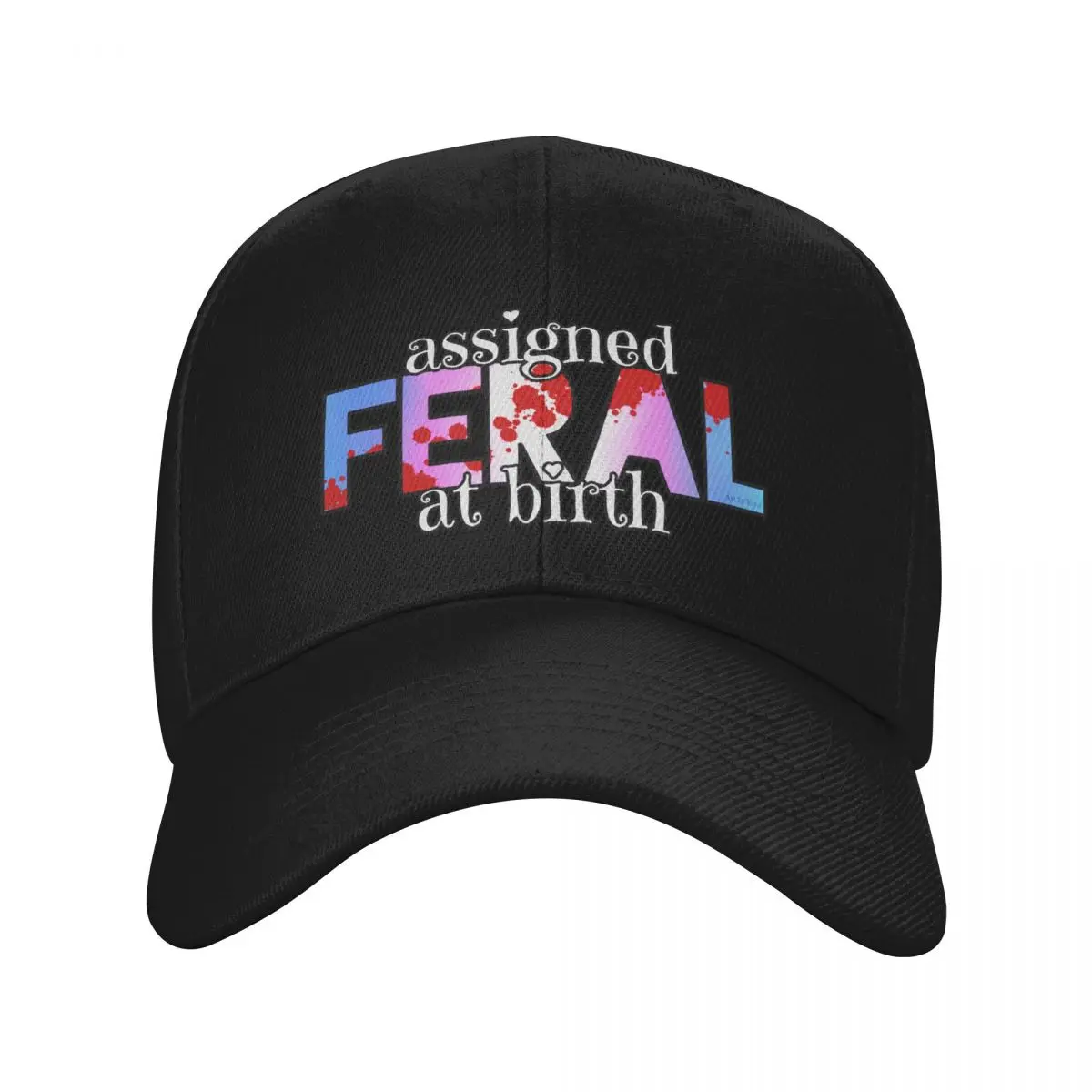 Assigned Feral At Birth 2022 Baseball Cap Vintage Beach Outing Sunhat Hat Baseball Cap Elegant Women's Hats Men's