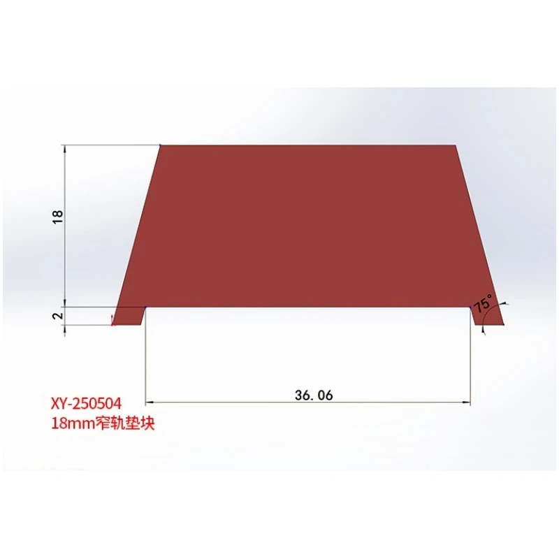 Angeleyes 18mm Narrow Gauge Spacer Blocks for Guiding Rings Photography Rings Horizontal Elevation Accessory Red & Black Color