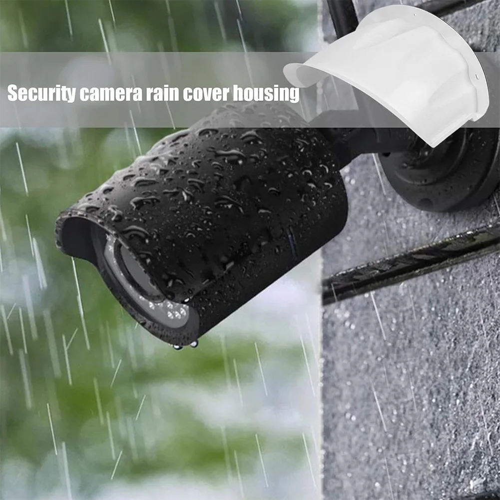 Weatherproof Protective Cover for Outdoor Security Cameras Rain Dust Shield Plastic Cap for Enhanced Camera Protection