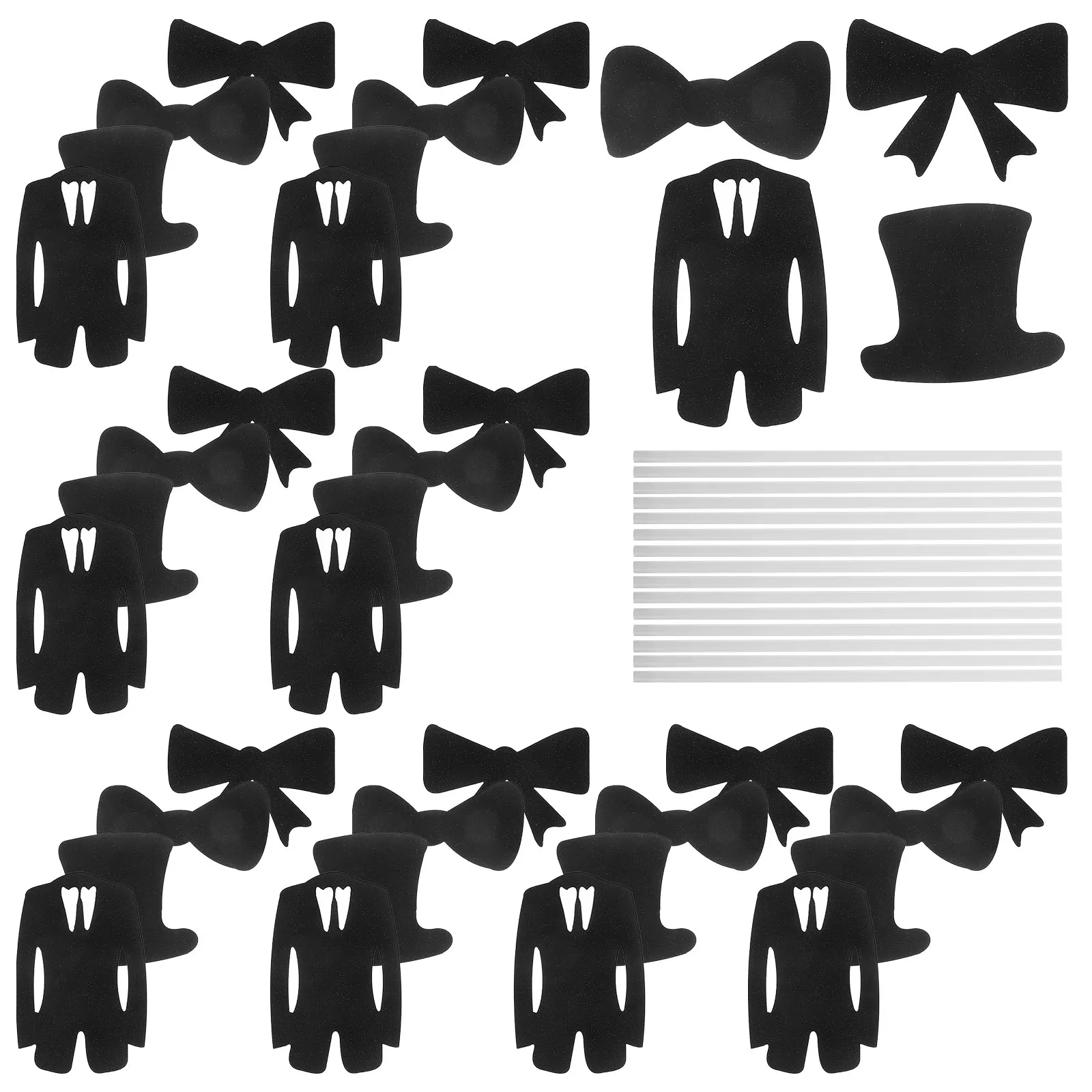 

60 pcs Cake Decorations Fathers Day Cake Picks Party Toppers Dessert Inserts Cupcake Supplies Chic Ornaments Easy To Use