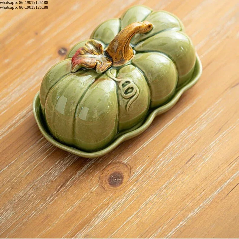 2026 new model  Ceramic pumpkin bread cake candy butter steak plate