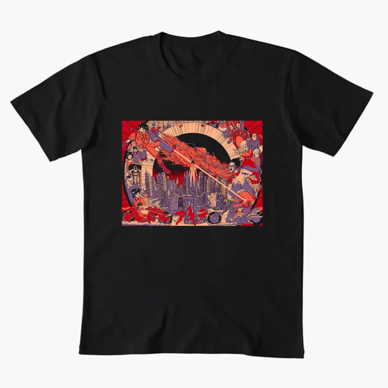 

Neo Tokyo is about to explode Cyberpunk Manga t shirt Akira Anime Graphic clothes cyber mecha Neo-Tokyo Streetwear All size tops