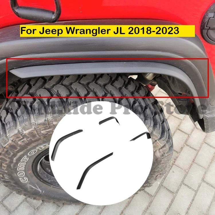 

For Jeep Wrangler JL 2018-2023 High Position Widened Fender Flares Anti-Scratch Mudguard Protection ，4xe Model Wheel Arch Covers