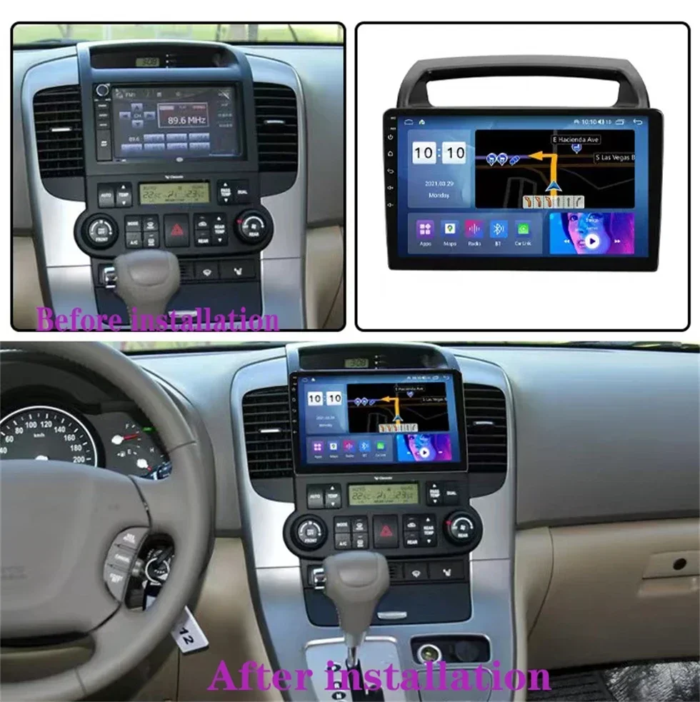 8+128G Radio For KIA Carnival Android All-in-one VQ 2006-2014 Autoradio Multimedia Player Navigation GPS CarPlay Stereo 4G WIFI